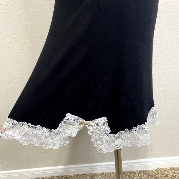 Honeydew Soft Lace Gothic Coquette Ruched Bow Slip Dress Nightgown Babydoll Sz M - Picture 7 of 14
